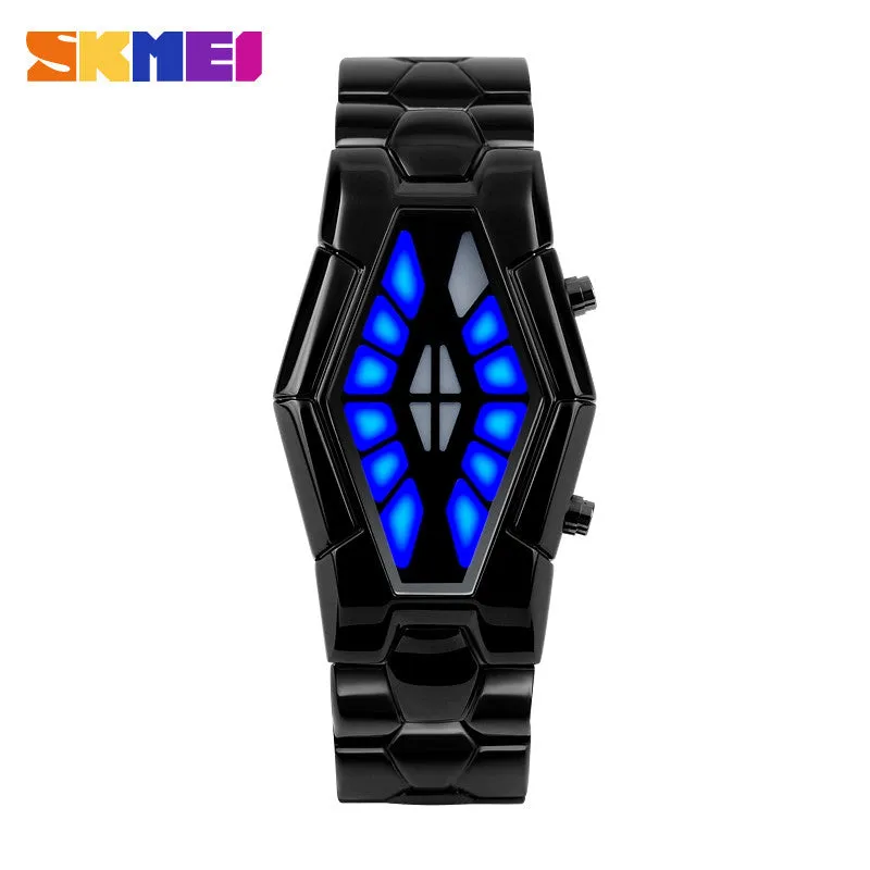 SKMEI Men's Watch Luxury Watches Men Relojes Black Stainless Steel Mens Cool Wristwatch relogio masculino Wristwatches