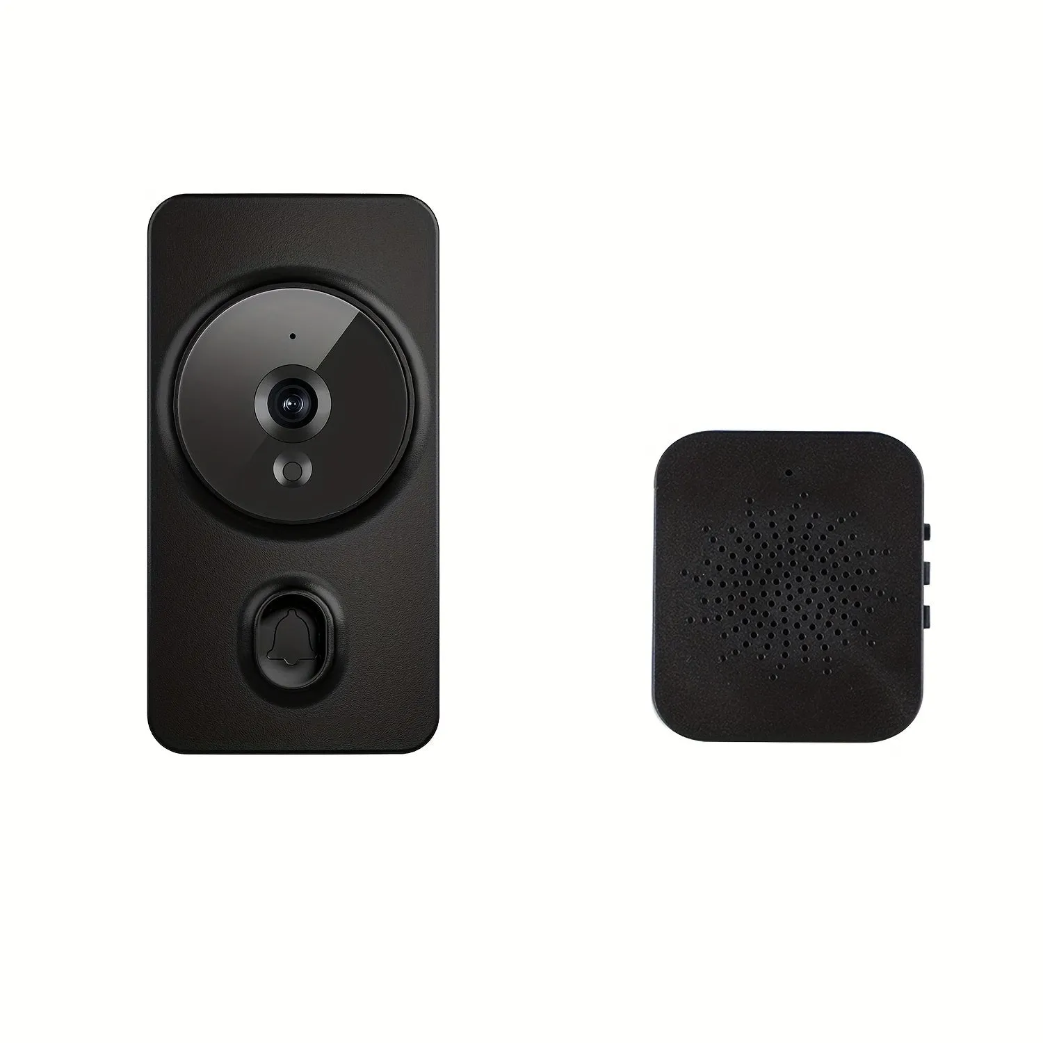 Smart visual doorbell, smart system control, 2.4G wireless wifi for home and commercial use, no need to drill holes for the app camera (no built-in battery, shipped without battery).