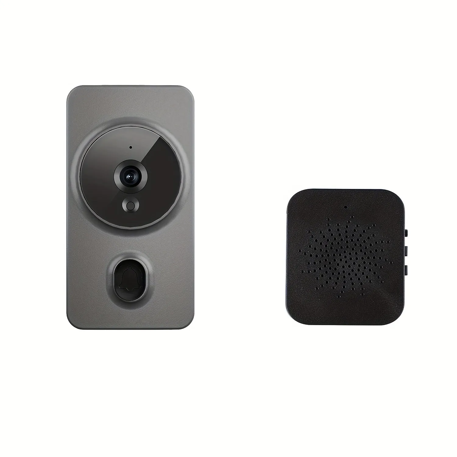 Smart visual doorbell, smart system control, 2.4G wireless wifi for home and commercial use, no need to drill holes for the app camera (no built-in battery, shipped without battery).