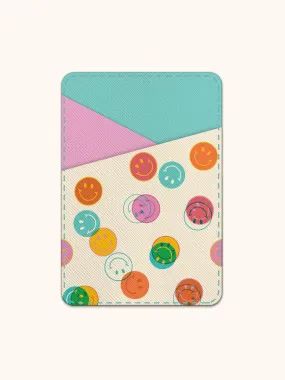 Smiley Trails Stick-On Cell Phone Wallet