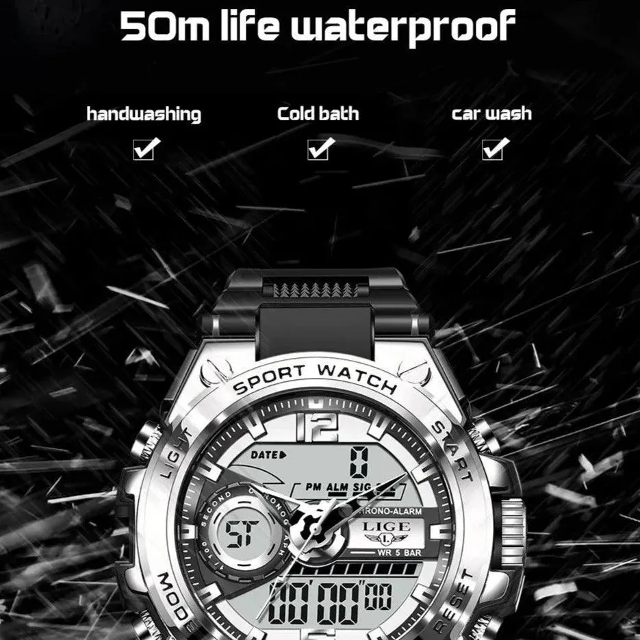 Sport Men's Quartz Digital Watch MSCWNN00 Diving Waterproof Watch