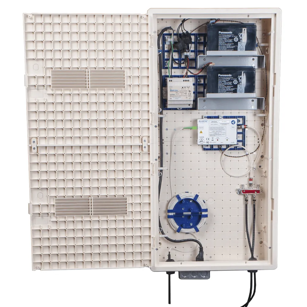 Square Multi-Media Enclosure, Vented/Solid Door - 30"