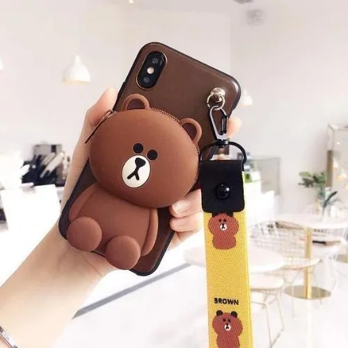 Stand Cute - 3D Wallet Phone Case For iPhone