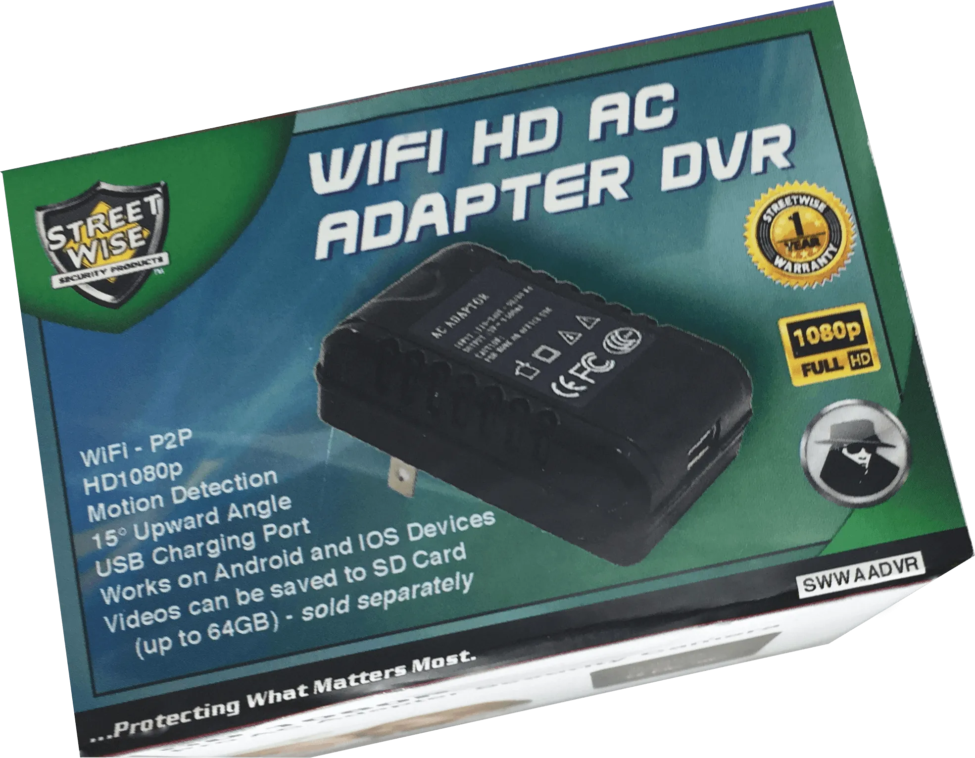 Streetwise Wi-Fi HD AC Adapter DVR