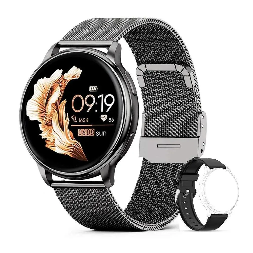 Stylish Bluetooth Fitness Smartwatch with Heart Rate Monitoring