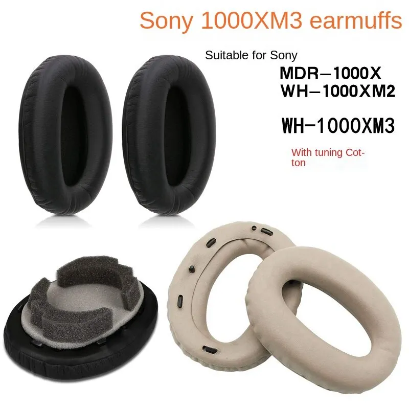 Suitable for Sony MDR-1000X WH-1000XM3 XM2 Earmuffs Earmuffs Ear Cotton Cushion Earphone Sleeves