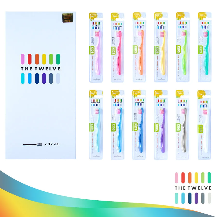 The Twelve 3-8Y Kids Toothbrush (12pcs) - Vivid