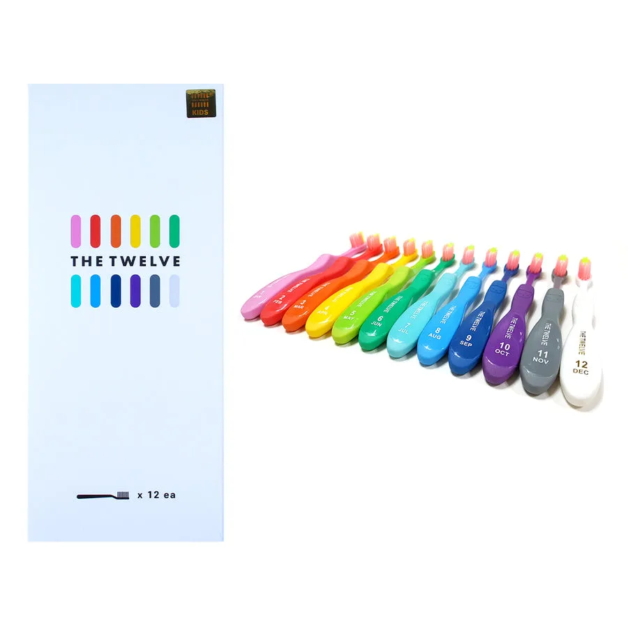 The Twelve 3-8Y Kids Toothbrush (12pcs) - Vivid