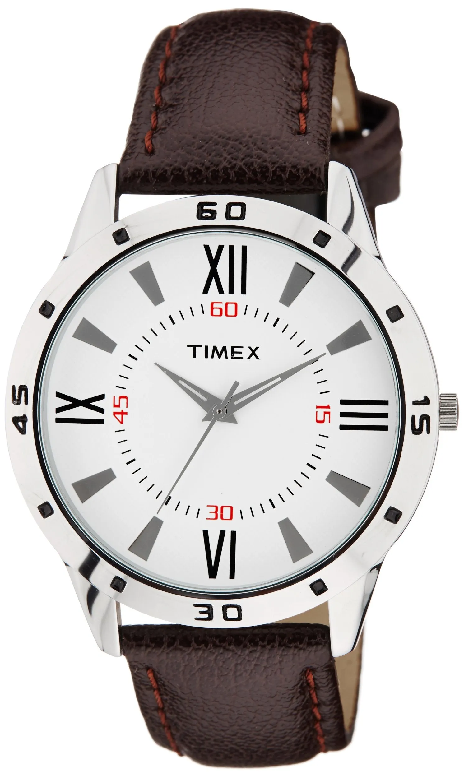 Timex Round Shape Analog White Dial Men's Watch - TW002E113