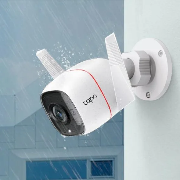 TP Link 3MP Outdoor Security Wi-Fi Camera - White | TAPOC310