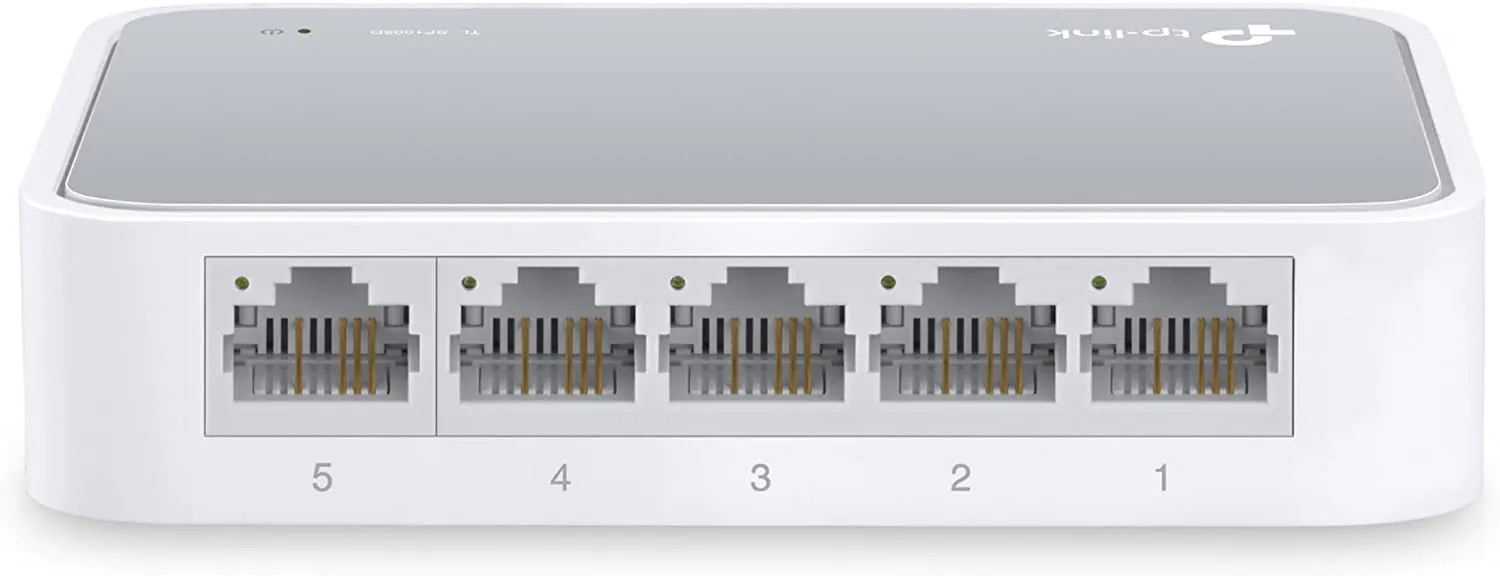 TP-Link 5-Port 10/100 Mbps Desktop Ethernet Switch/Hub, Ethernet Splitter, TL-SF1005D