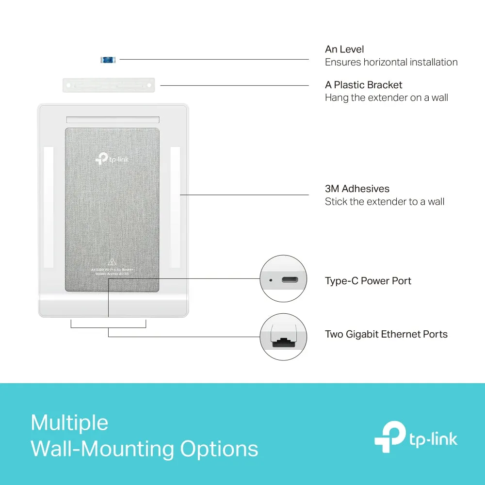 TP-Link Archer Air R5 Wi-Fi 6 AX3000 Router Dual-Band Ultra-Thin Air Router with EasyMesh HomeShield