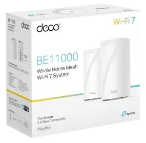 【冬日激減】TP-Link Deco BE65 BE11000 Tri Band Whole Home Mesh WiFi 7 System (2件裝)