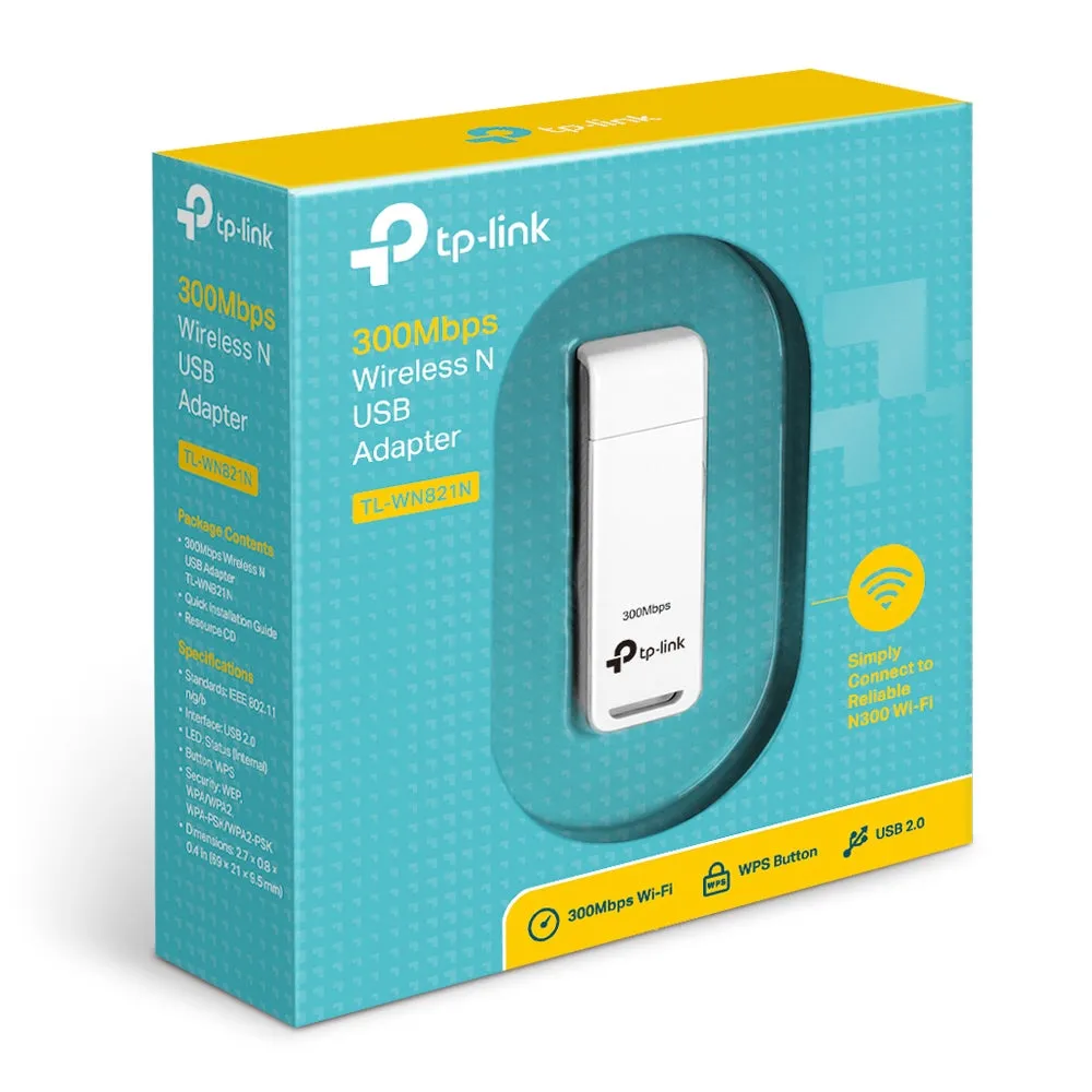 Tp-Link Wn821n - 300Mbps Wi-Fi Usb Adapter