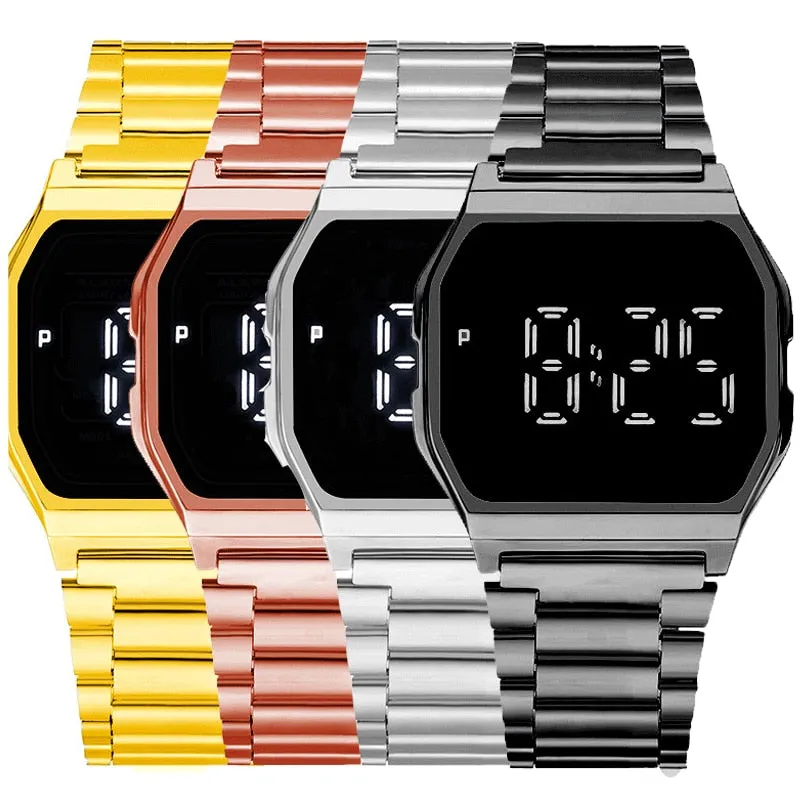 Unisex Luxury Touch Watches - Multifunction LED Sports Digital Watch