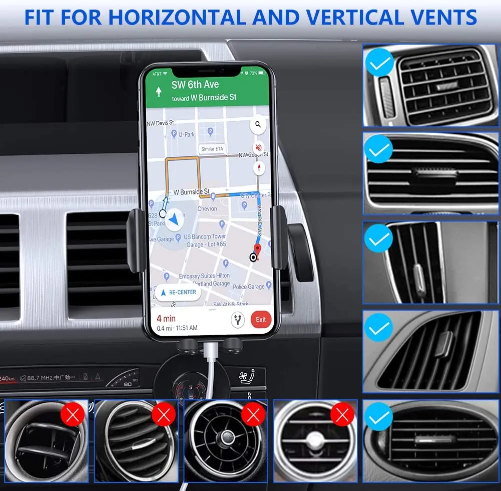 Upgraded Universal Car Phone Mount Holder for Air Vent