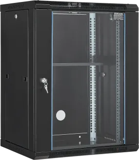 Vevor Network Server Cabinet 15U Wall Mount Enclosure 18" with Glass Door and Lock New