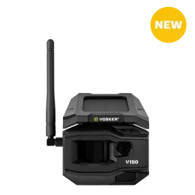 VOSKER® V150 Security Pack:  Solar Powered LTE Cellular Outdoor Security Camera & Security Box | V150-CAD-KIT1