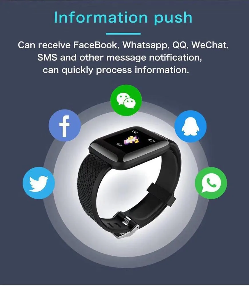 Wireless Touch Screen Bluetooth Smart Phone Watch ID116 with M3 Band Multi Functions.