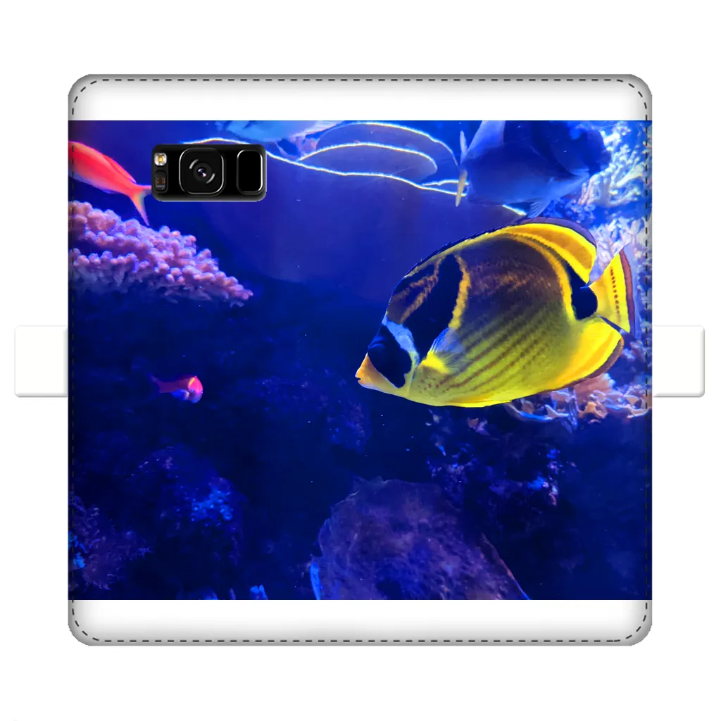 Yellow Fish Fully Printed Wallet Cases